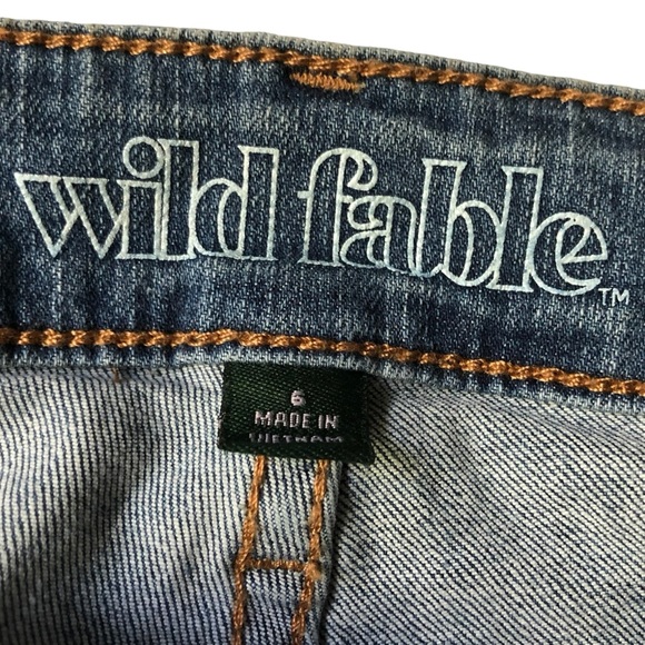 NEW High Rise Skinny Jeans Distressed Blue Size 6 Wild Fable NWT - Picture 4 of 14
